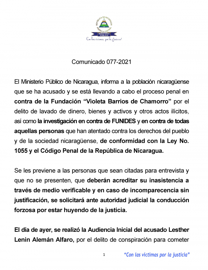 COMUNICADO